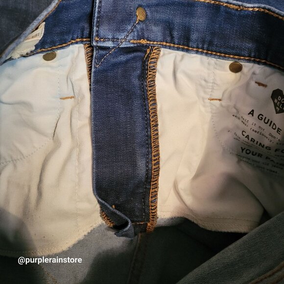 Madewell Jeans 27 Skinny 10" High Rise Tummy Control Medium Dark Wash Stretch - Picture 4 of 13